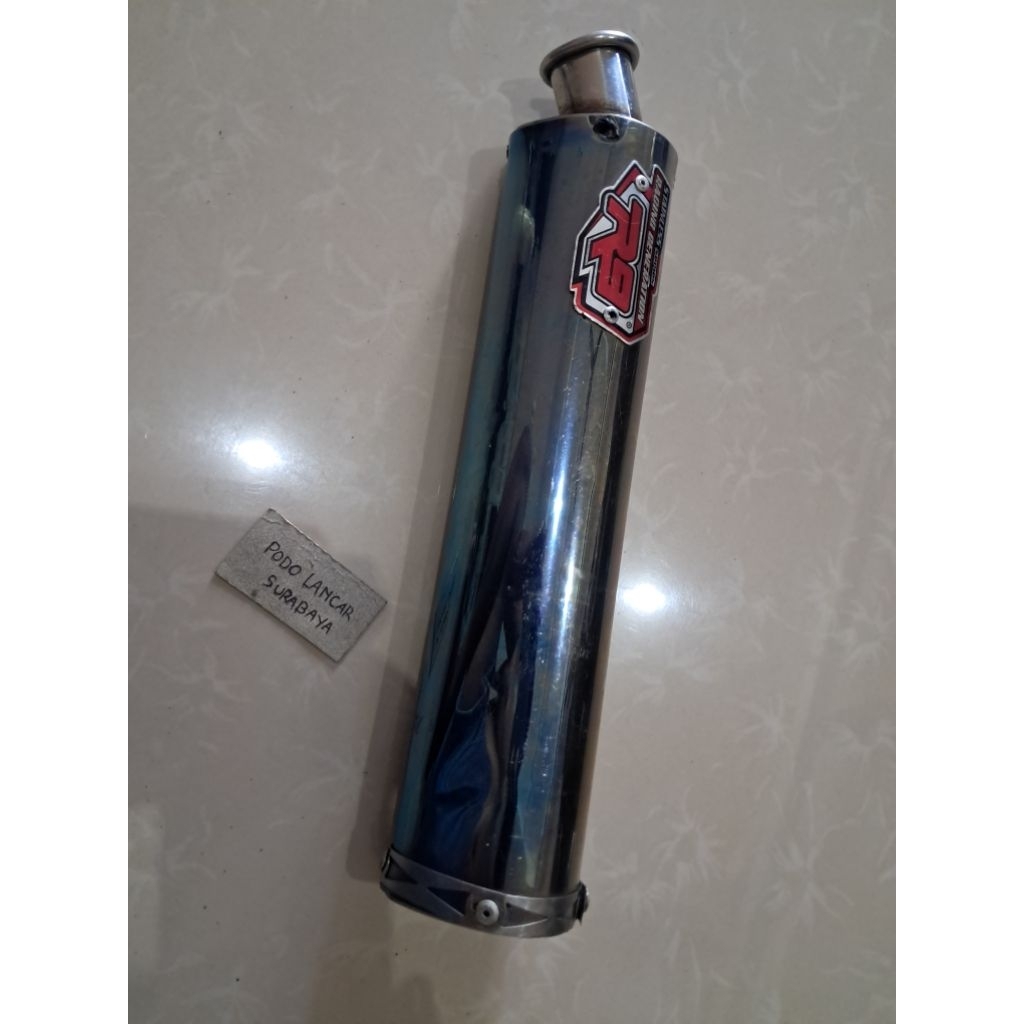 silincer silencer selencer knalpot racing 2 tak R9 oval