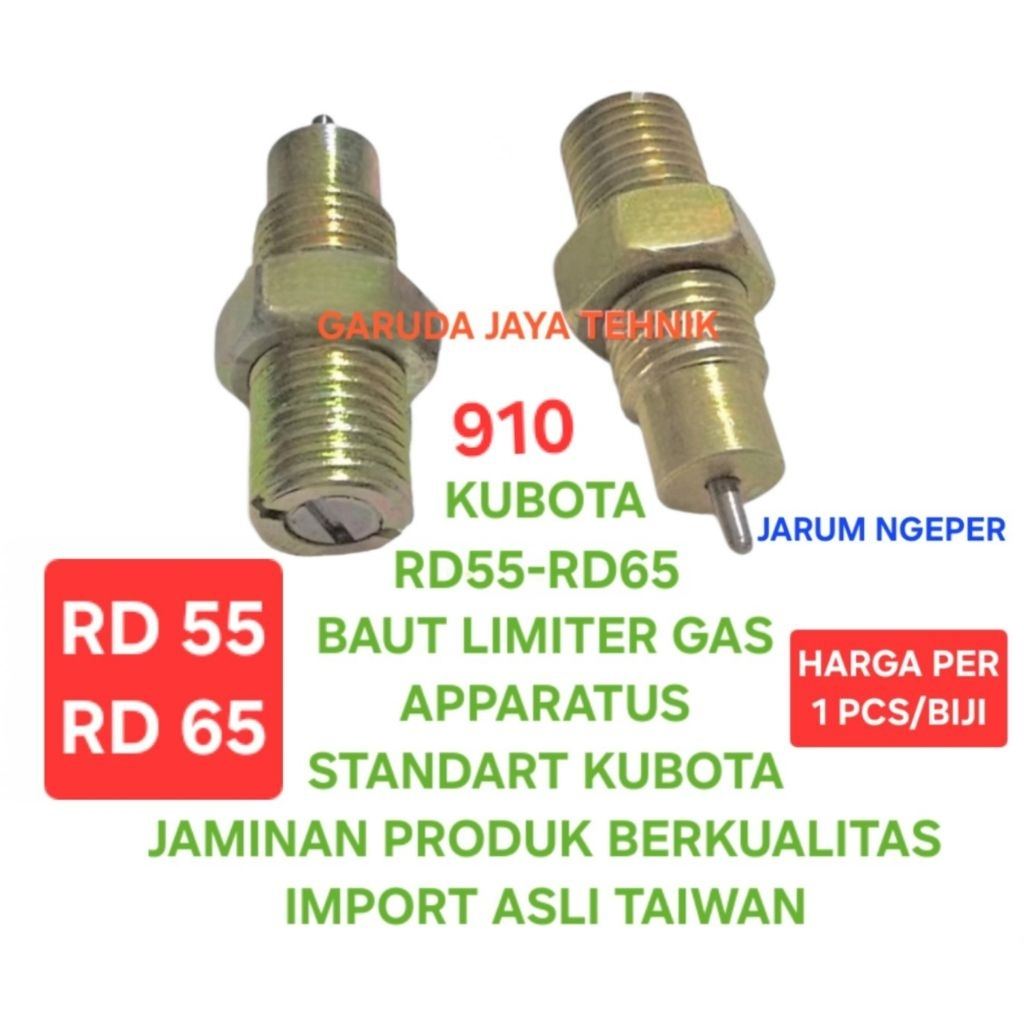 baut limiter gas Baut setelan minyak fuel limiter apparatus kubota RD55 RD65 RD 55 RD 65 jaminan pro
