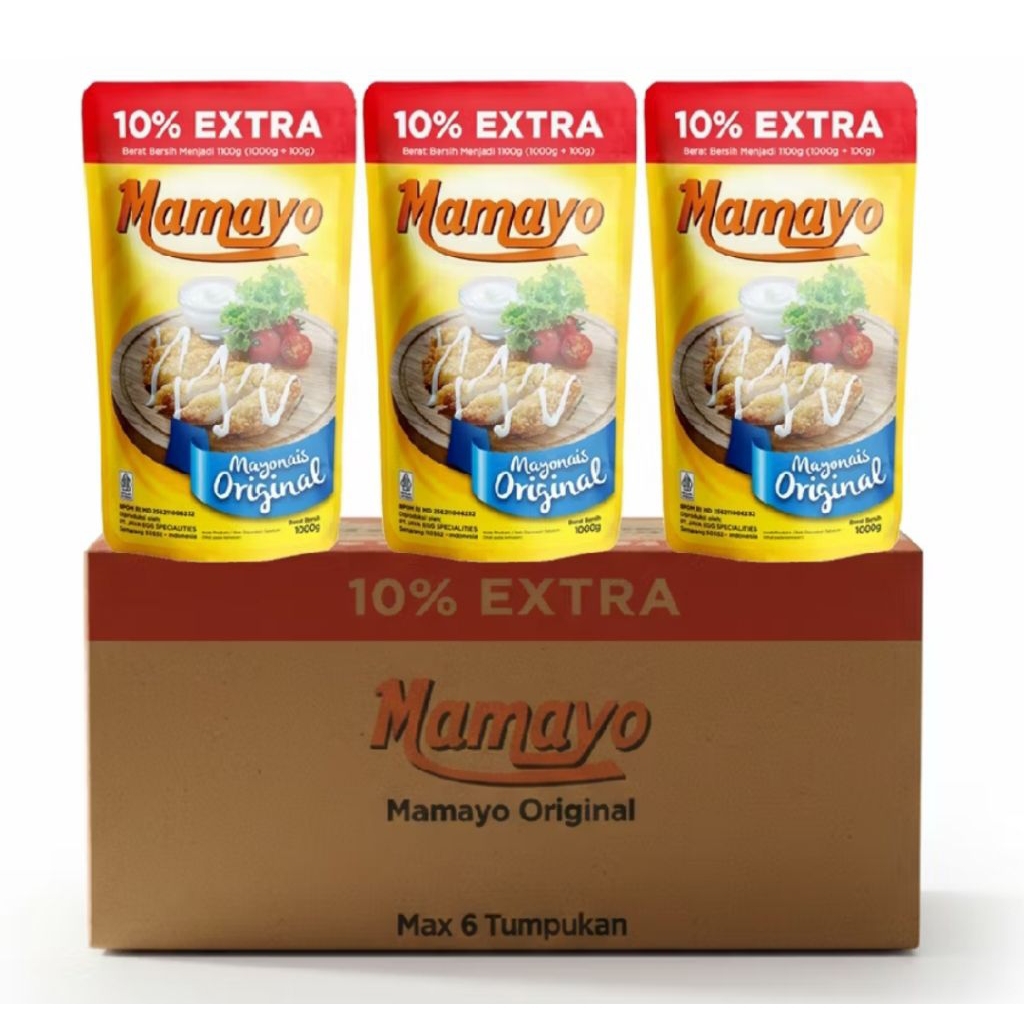 Mayonaise Original Mamayo 1 kg 1 Dus - Halal