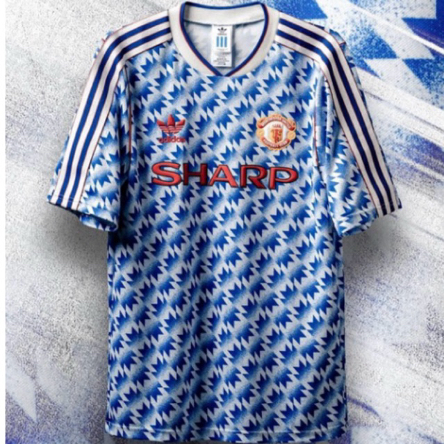 Jersey Original Asli Manchester United Reissue By Adidas 1990/1992 90/92 Short Sleeve Version BNWT