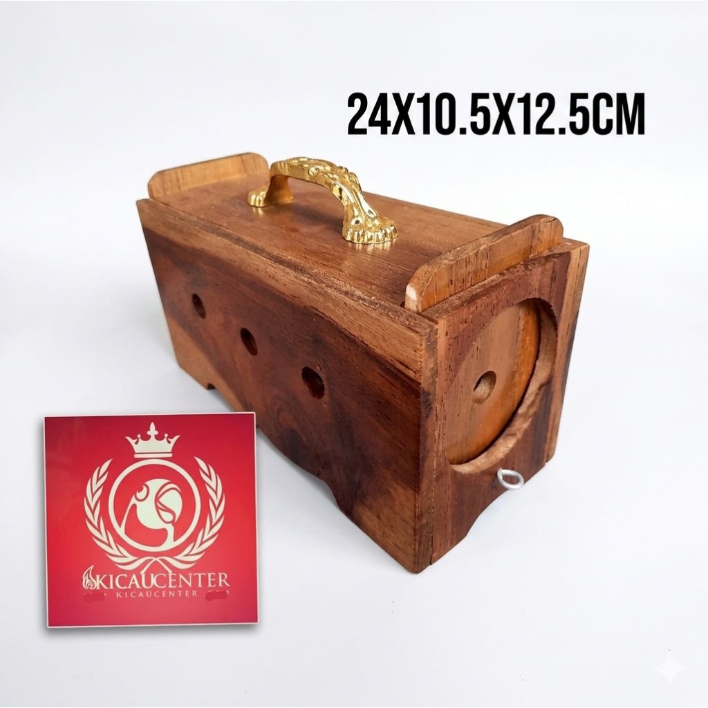 BOX BAWA BURUNG KAYU JATI FINISHING