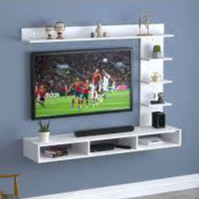 DK set furniture rak tv tempel dinding minimalis buat tv 32 - 43 in meja tv serbaguna 120x20x110 dar