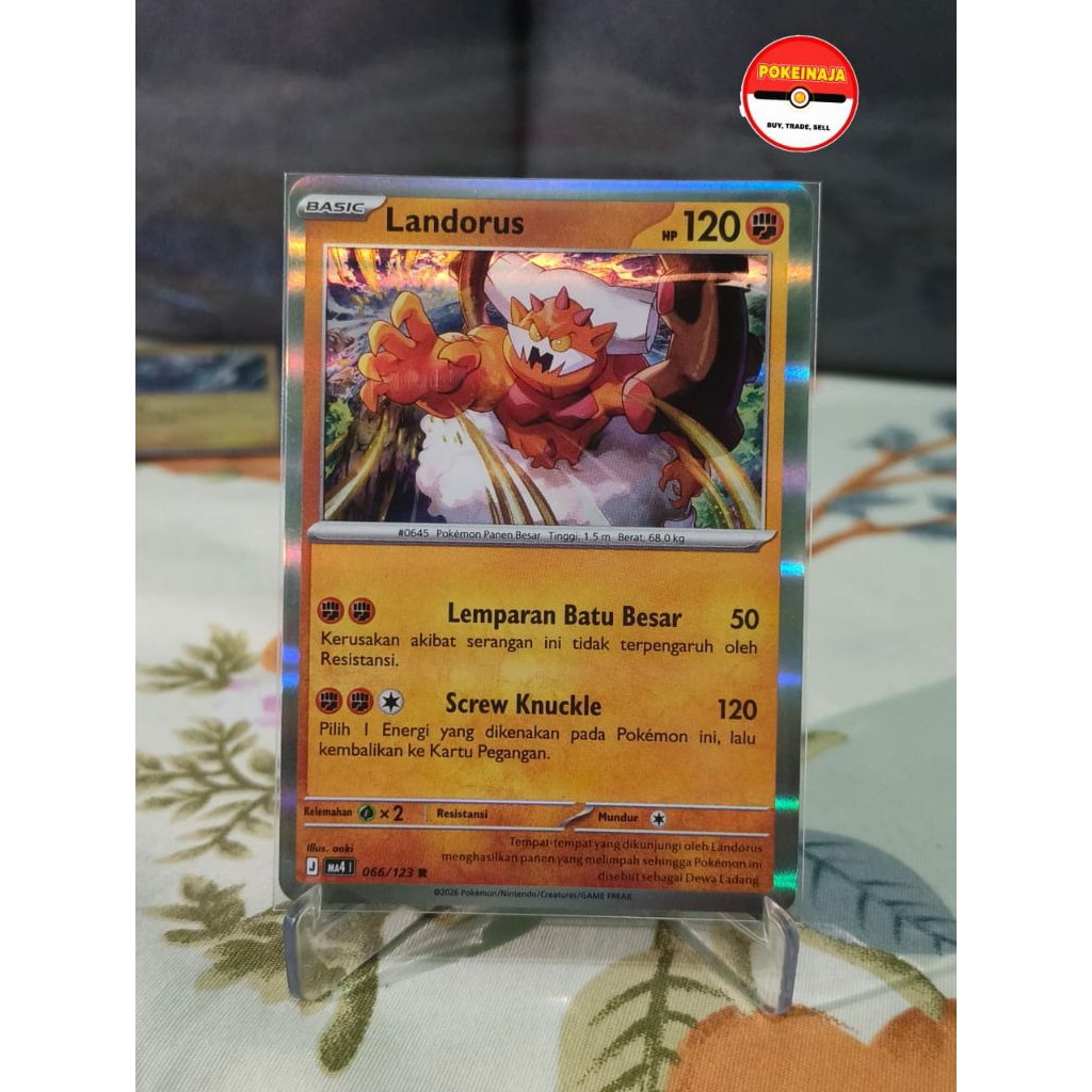 Kartu Pokemon Landorus 062/123 R Original - Landorus Ledakan Peniada ID