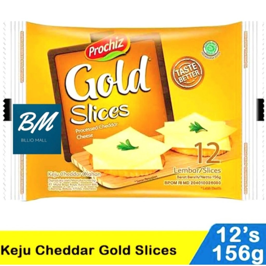 Prochiz Gold Slices 12s Keju Cheddar