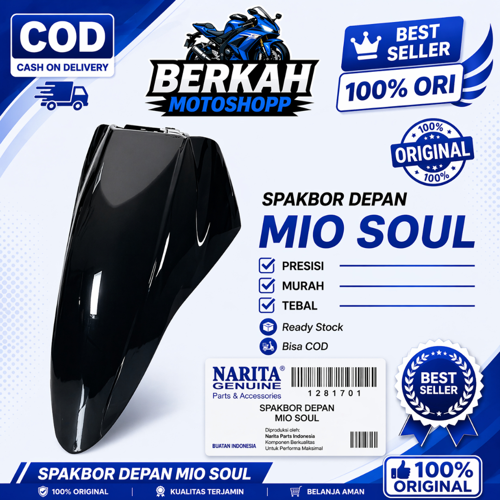 Spakbor Depan Mio Soul Lama Karburator 2007 2008 20019 2010 2011 2012