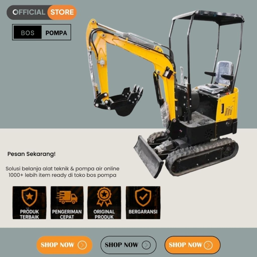 Mini Excavator 1 Ton Golden Power – Alat Berat Serbaguna untuk Konstruksi dan Pertanian