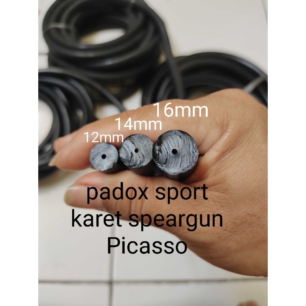 Padox Karet 14mm Picasso spearfishing jubi diving karet tembak ikan laut per meter