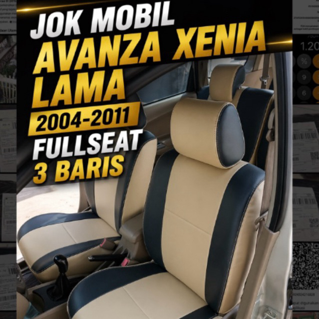 SARUNG JOK MOBIL AVANZA-XENIA LAMA 2004-2005-2006-2007-2008-2009-2010-2011 FULLSEAT