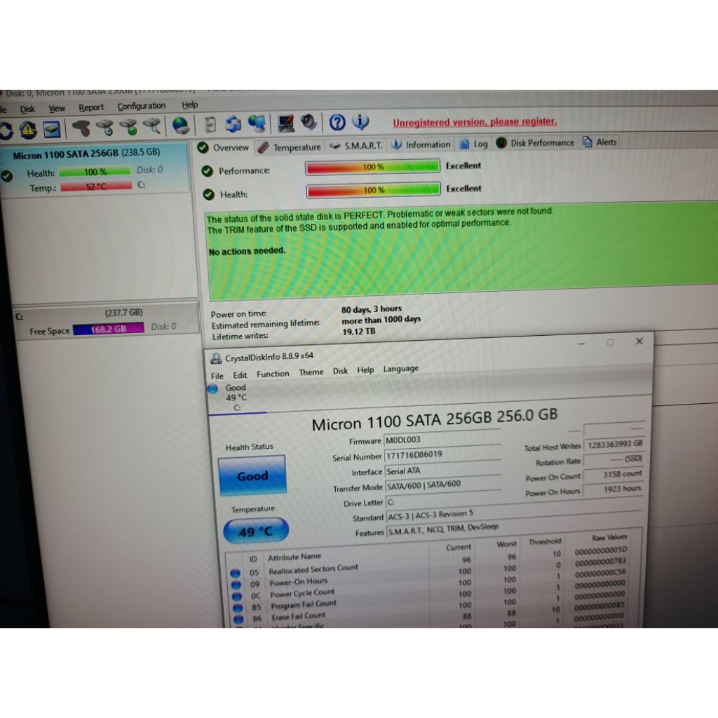 SSD M2 Micron 256 GB