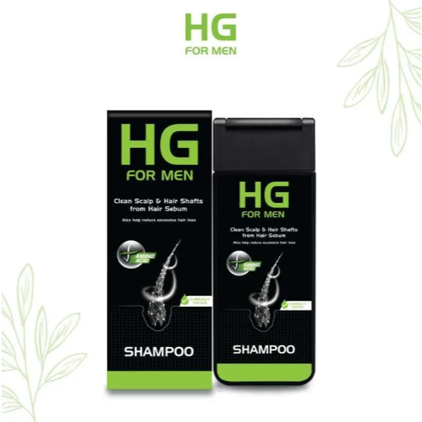 Shampoo HG Pria 180ml - Menumbuhkan Rambut, Mengurangi Kerontokan, Menebalkan Rambut