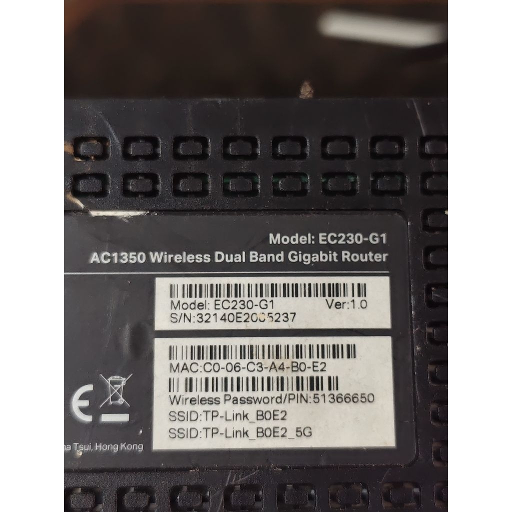 TPLINK AC1350 DUAL BAND + ADAPTOR