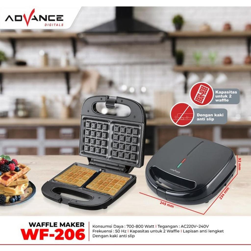 Waffle Maker Pembuat Wafel WF-206 Advance