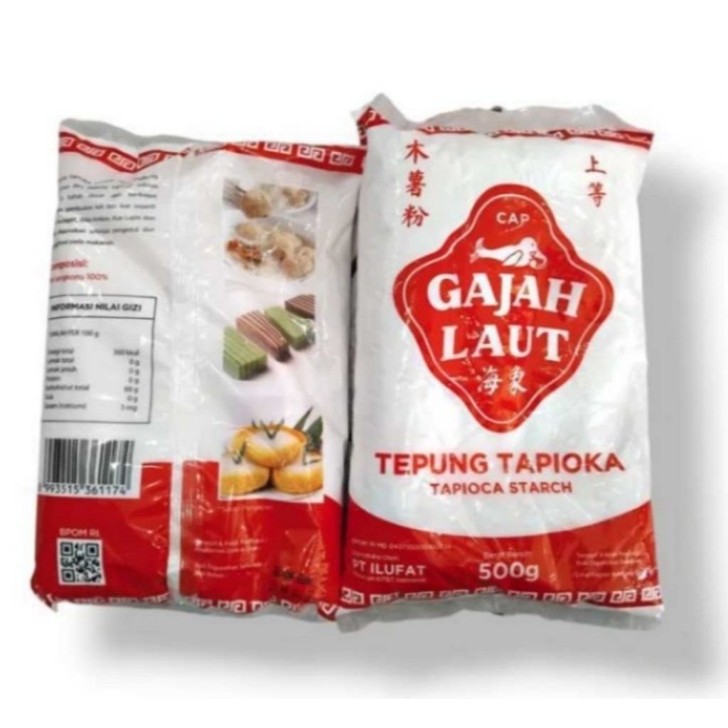 tepung gajah laut / tepung tapioka  / tepung kanji / kanji gajah laut / tepung tapioka cap gajah lau