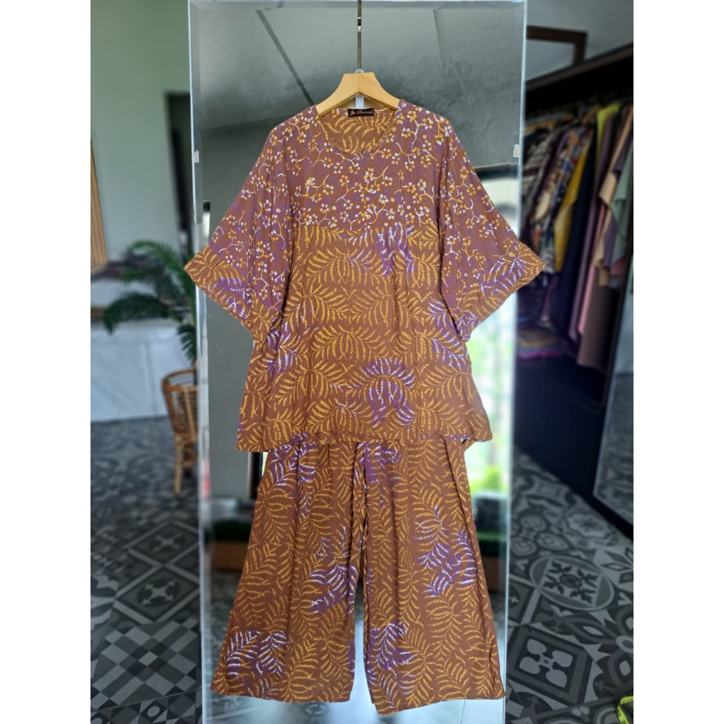 Setelan Batik Rayon Lengan 7/8 BeeBatik Pekalongan