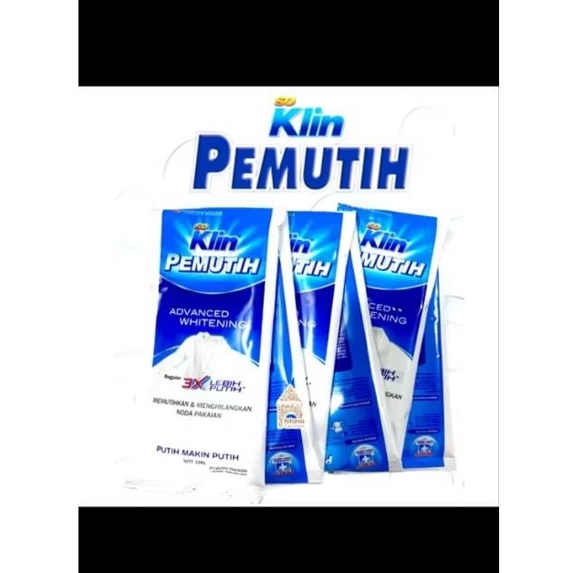 6 Sachet Soklin Pemutih Pakaian - Efektif Memutihkan, Desinfektan, Praktis Digunakan