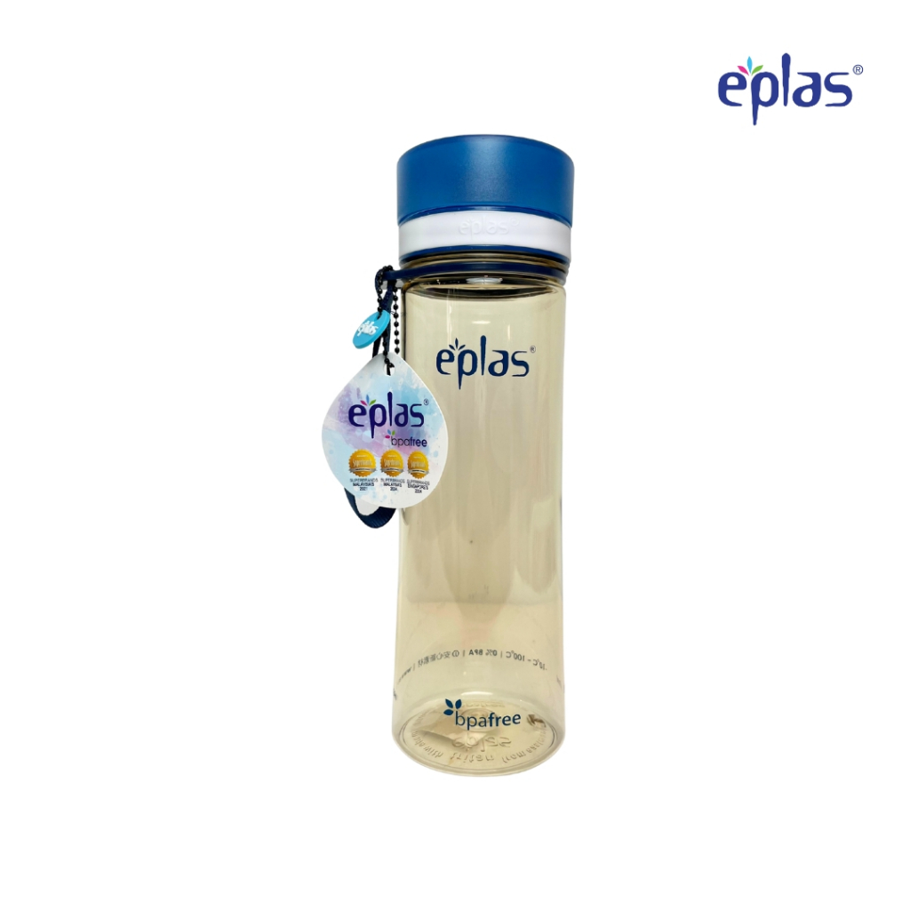 EPLAS Botol Minum Tritan Premium Water Bottle With Handle (800ml), BPA Free EGHT-800