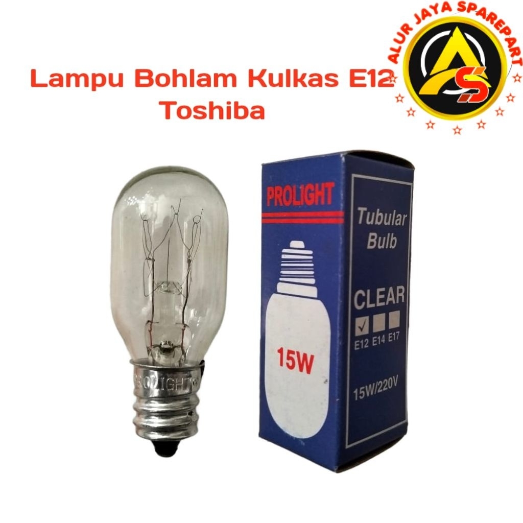 Lampu Bohlam Kulkas E12 Toshiba