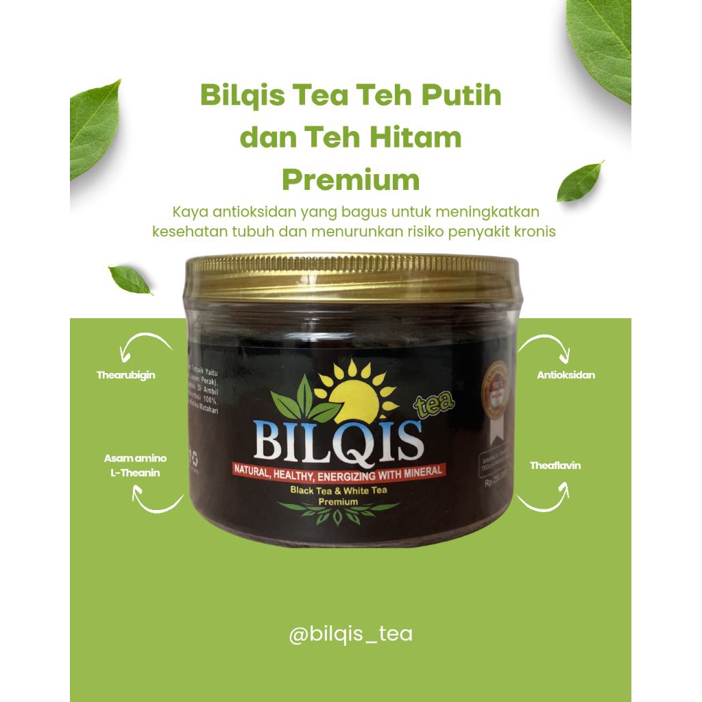 Bilqis Tea – Teh Hitam & Teh Putih Premium | Teh Herbal Alami Berkualitas