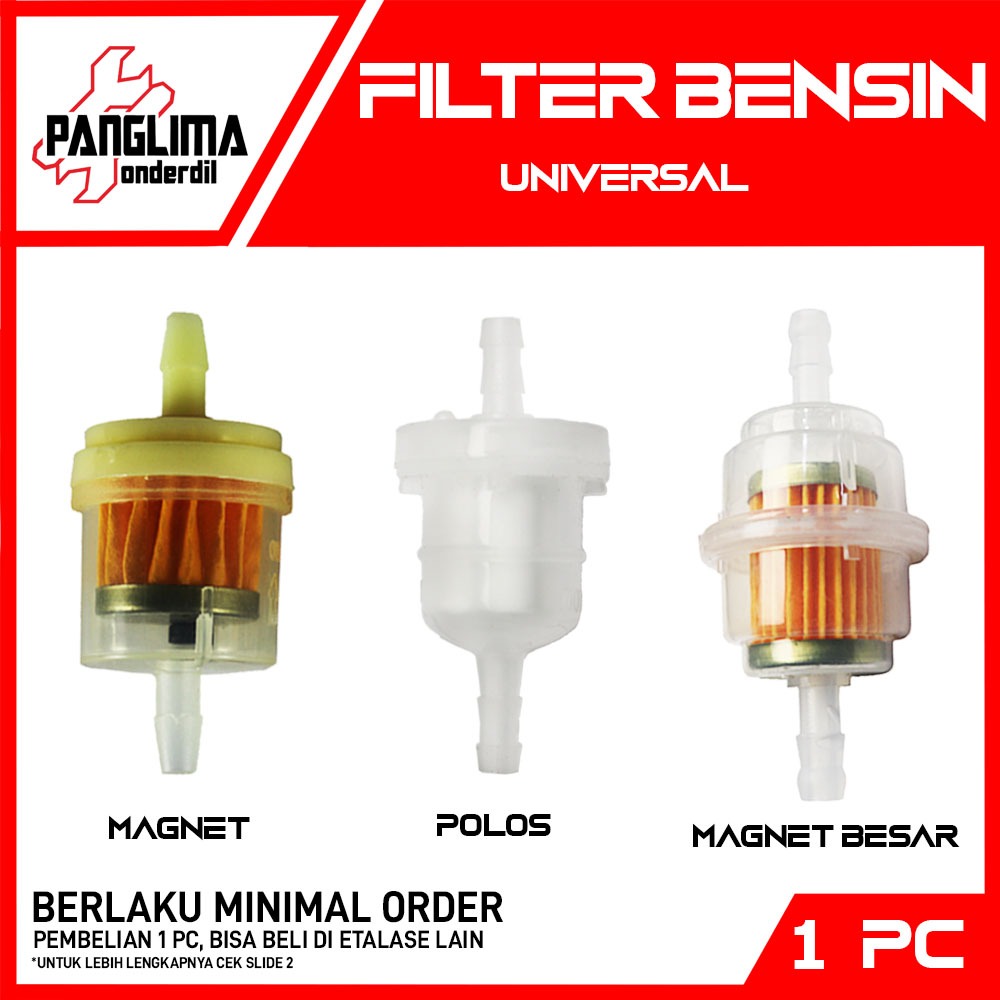GROSIR Panglima Onderdil Saringan Bensin Untuk Semua Jenis Motor Universal Beat Street POP F1& 125 1