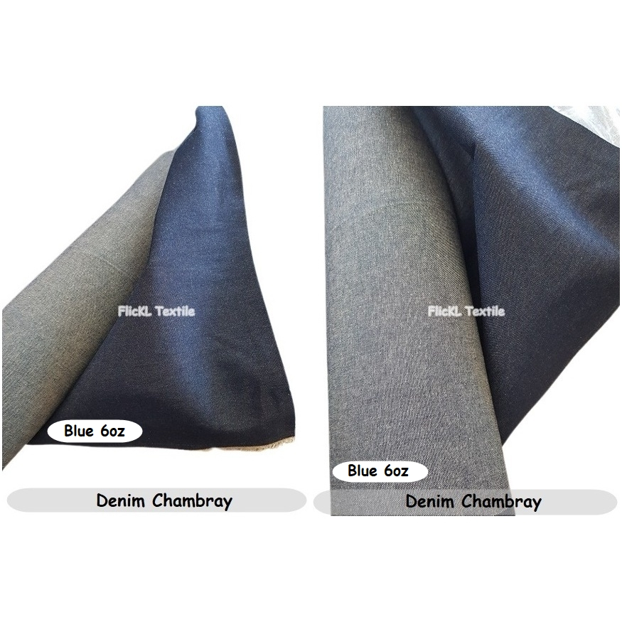 Kain Denim Tipis Bahan Jeans Denim 6oz Denim 10oz Denim 8oz Denim Raw Tipis Chambray