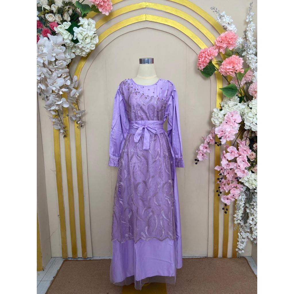 ELBISE - Jihan Dress Brokat Kondangan Gamis Pesta Panjang