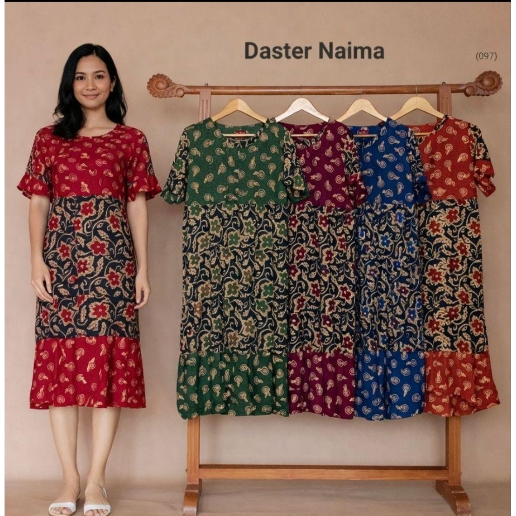 DASTER NAIMA PUTRI DIANA BATIK PEKALONGAn ld 110 pjg 115 busui