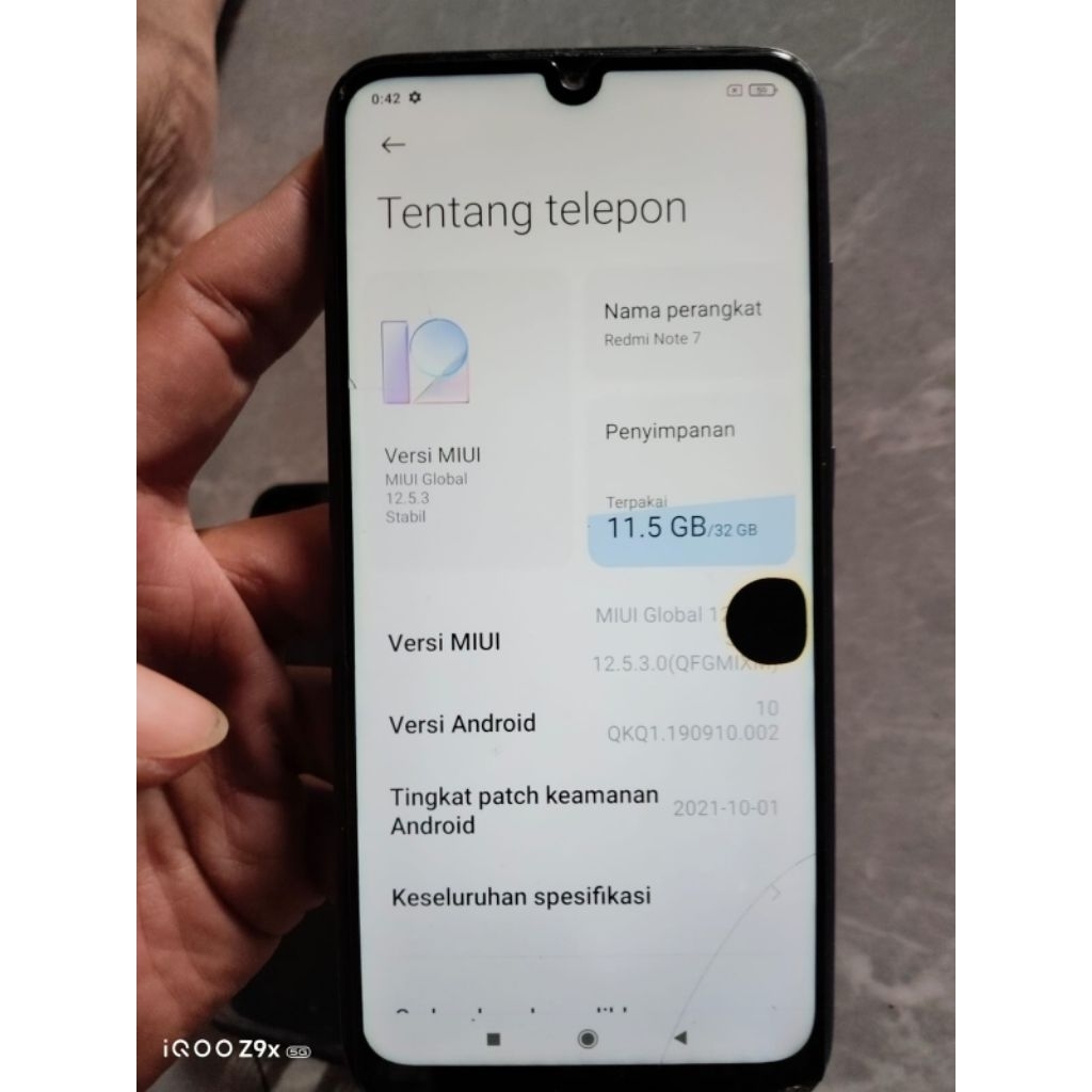 Redmi note 7 ram 3/32 bekas