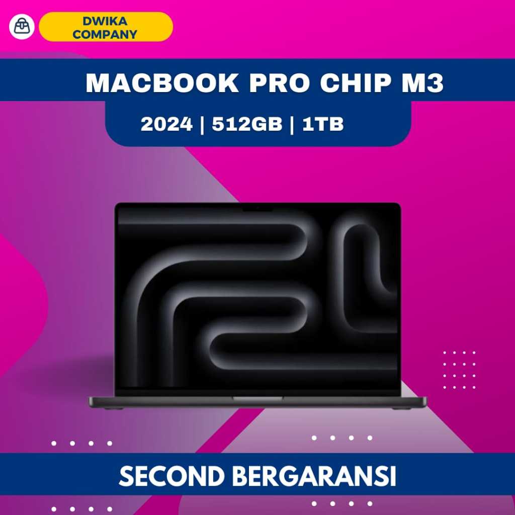 SECOND Macbook Pro M3 14 Inch 16 Inch 512GB 1TB Warranty