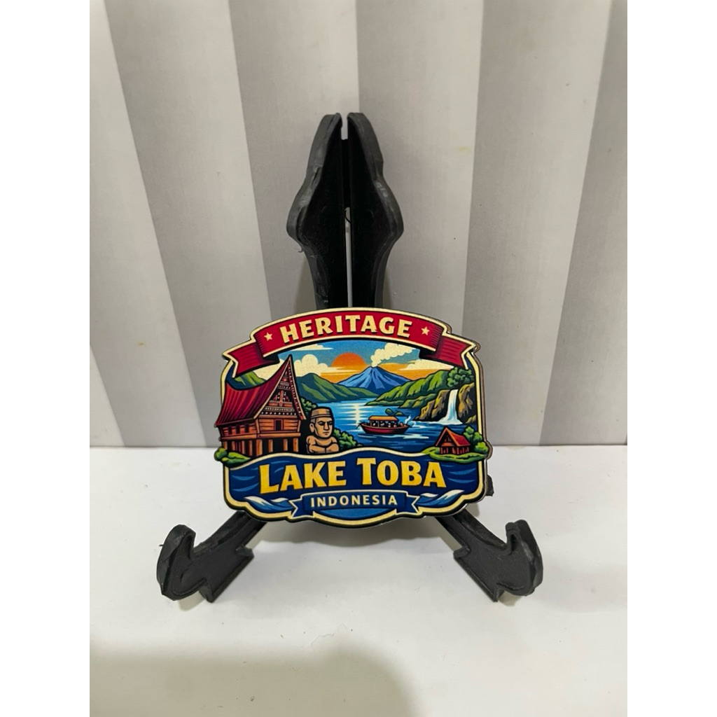 TEMPELAN KULKAS FRIDGE MAGNET KAYU OLEH OLEH KHAS MEDAN