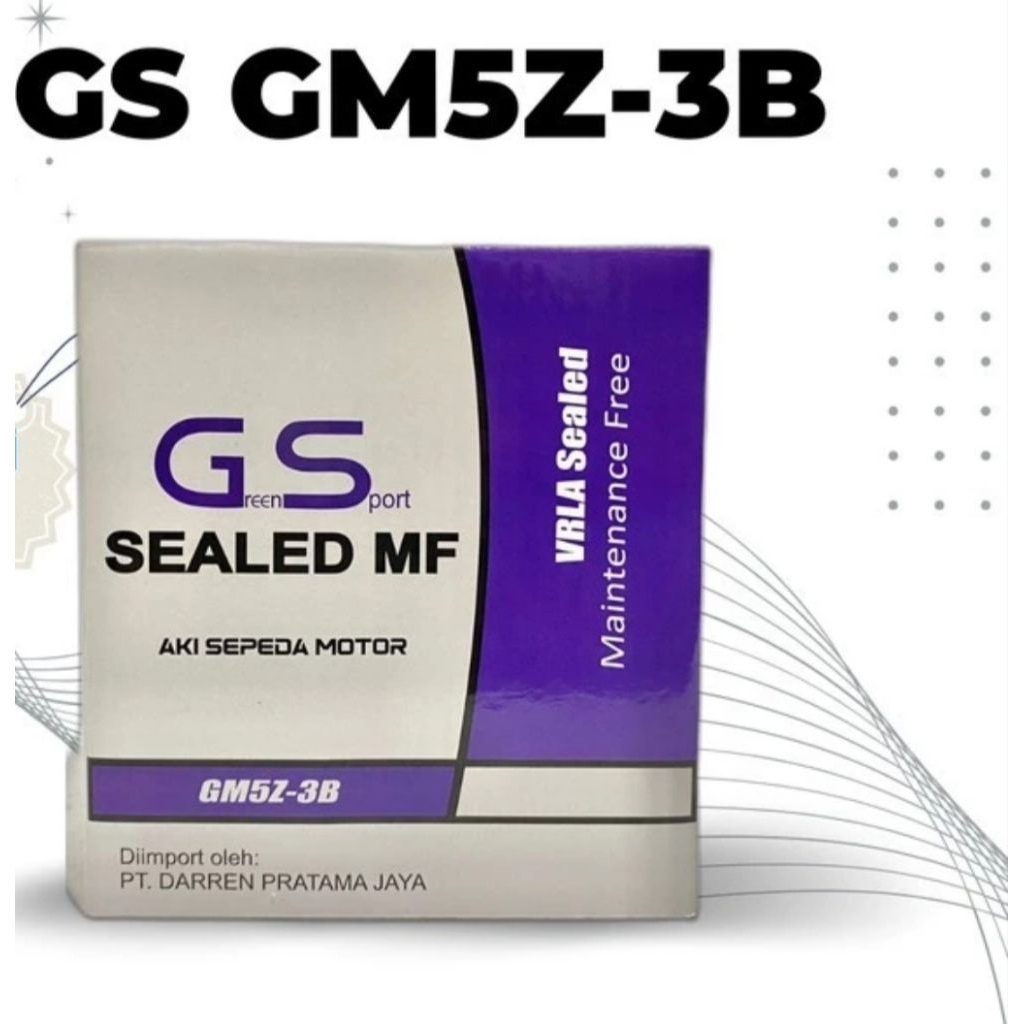 Aki Motor MF GS GM5Z-3B Honda Supra Lama & Legenda