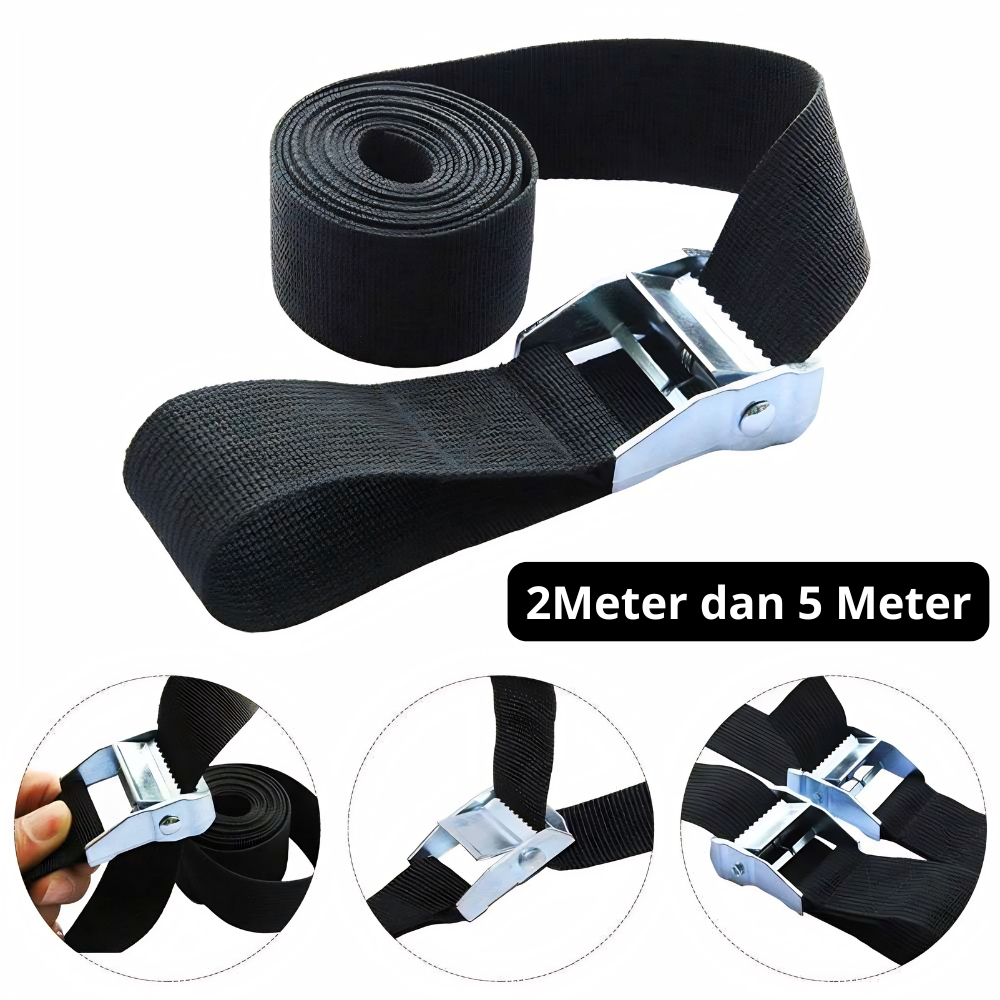Tali Strap Pengikat Barang Tali Ikat Bagasi Motor Mobil Cargo Strap Packing