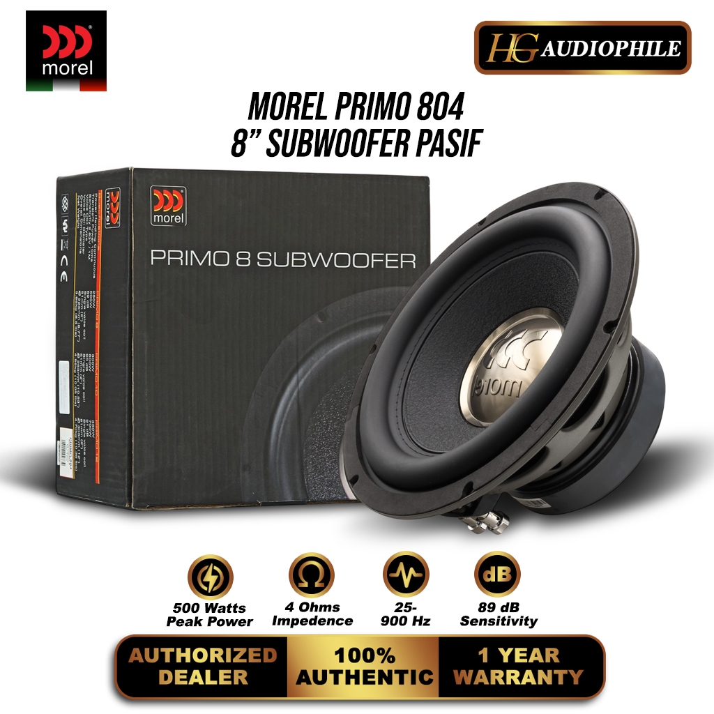 Morel Primo 804 8" Inch Subwoofer Pasif 400 Watt
