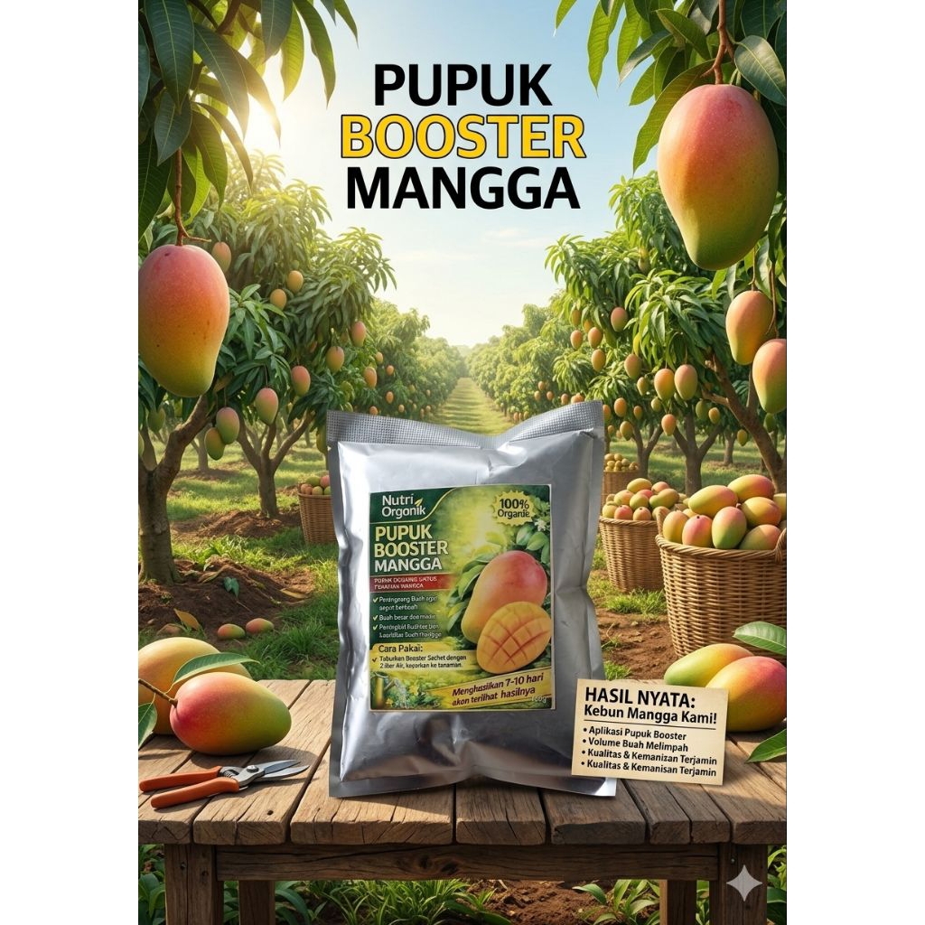 Pupuk Booster Perangsang buah Mangga