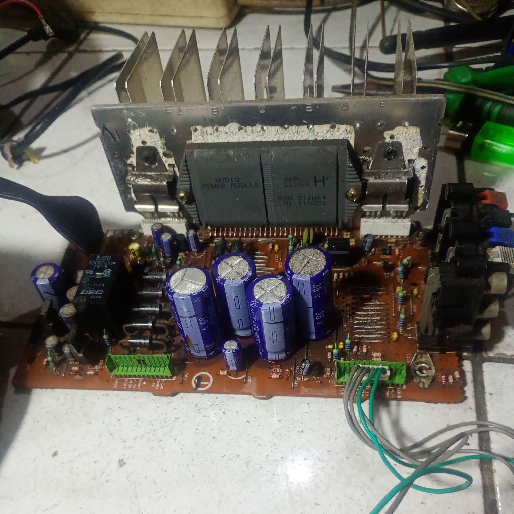 STK AUDIO POWER MODULE 6 CH CLASS H RSN 311W64 H1-110201 CABUTAN DARI HEAD PANASONIC  KONDISI  AMAN 