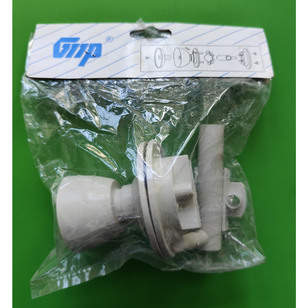 KUNCI PINTU BULAT Plastik GMP- Pegangan Pintu Pvc - Pegangan Plastik dan Gerendel untuk Pintu Pvc