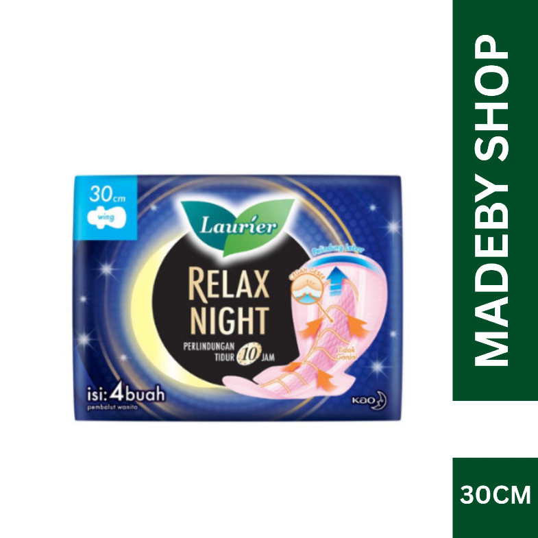 Laurier Relax Night 30Cm 4 Pads
