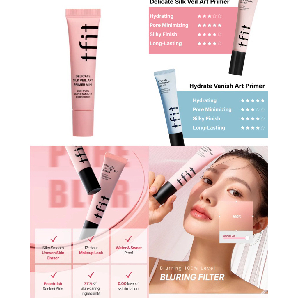 DELICATE SILK VEIL ART PRIMER KOREA ORIGINAL TFIT CONCEALER