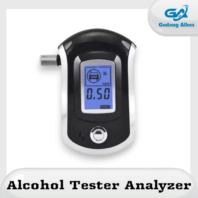 Alkohol Tester Digital Analyzer  Alat Ukur Kadar Alkohol Dalam Tubuh AT6000