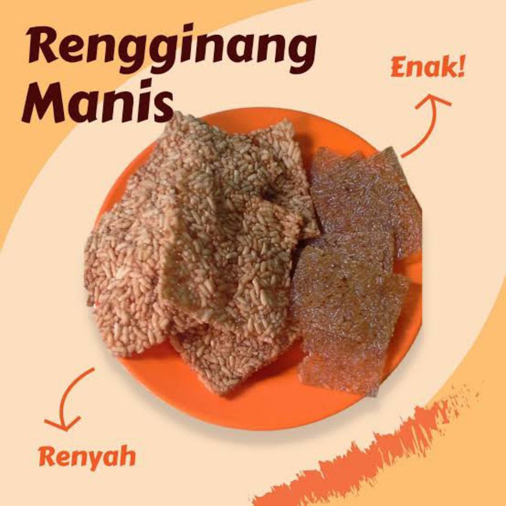 RENGGINANG MANIS TERBUAT DARI GULA AREN ISI 50PCS