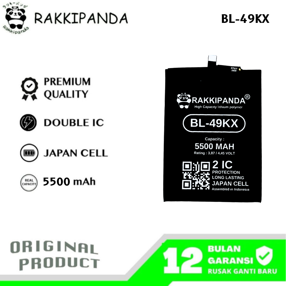 RakkiPanda - BL-49KX Infinix Note 11 NFC X663B / Note 12 X663/Note 12 G96 X670/Note 12 2023 X676C / 