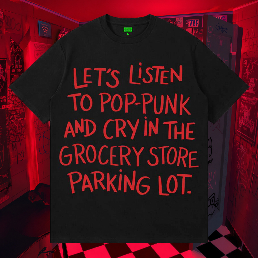 Kaos Band Pop-Punk Grocery Store T-shirt -  Unisex Boxy & Regular Fit Distorted Culture