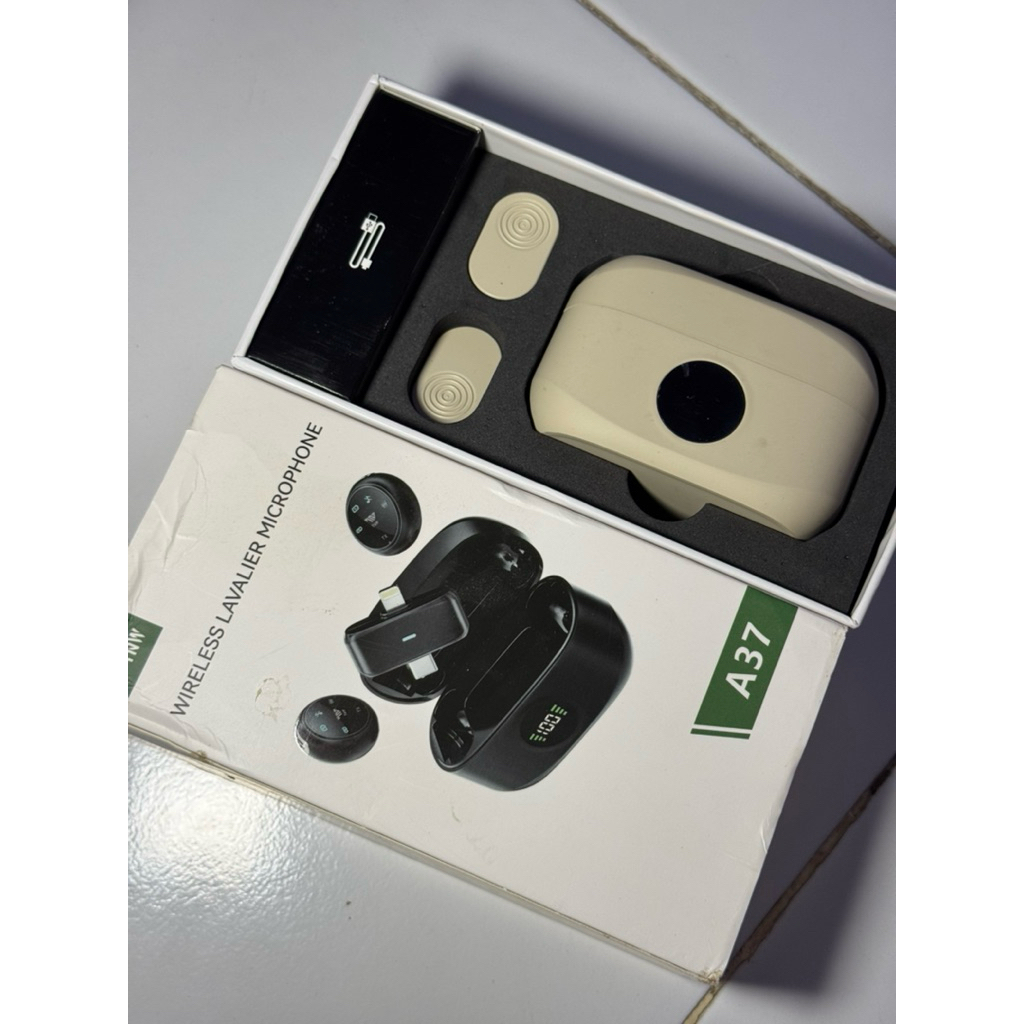 TNW A37 Wireless Microphone 2-in-1 Clip on Mic Magnetic Mikrofon HP [PRELOVED / SECOND / BEKAS ]