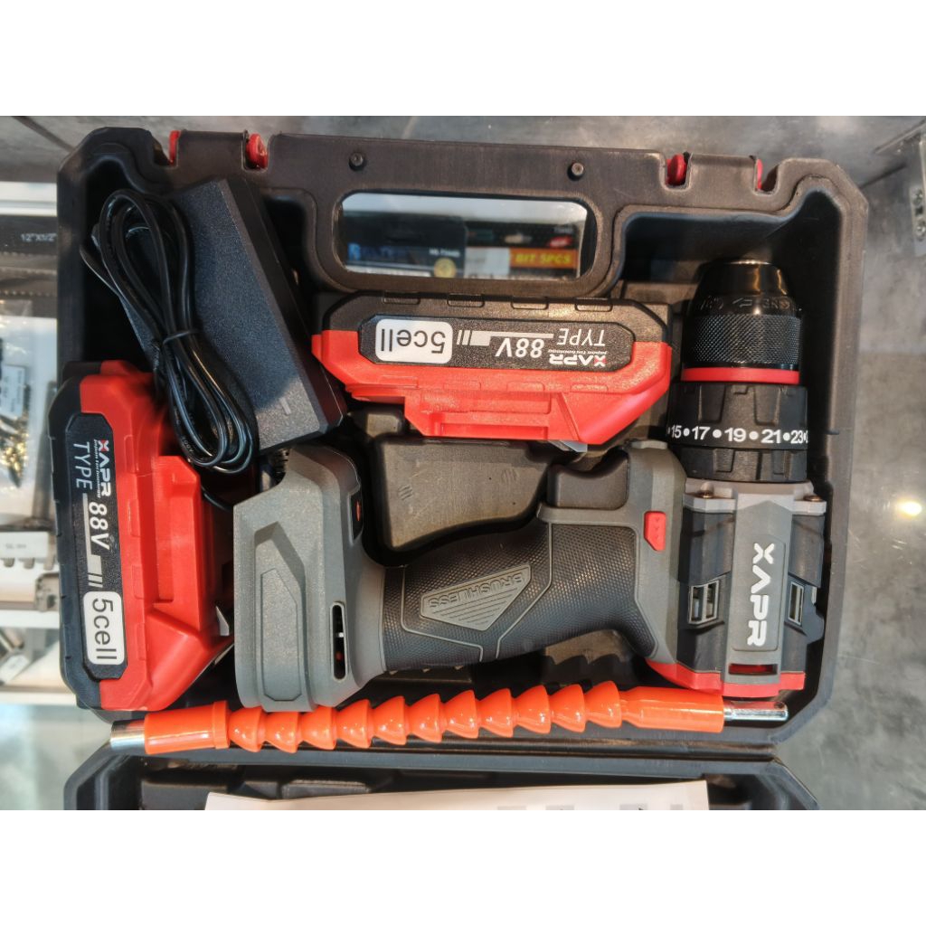 Mesin bor AP85+drill BRUSHLESS