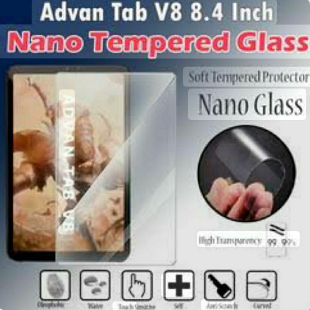 tempered glass advan/pelindung layar untuk tablet advan tab v8