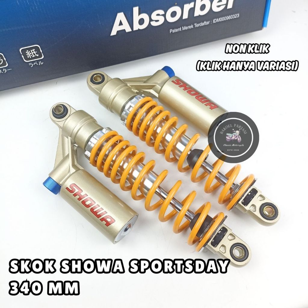 SKOK BELAKANG RX KING 340MM TABUNG SHOWA SHOCK RXK RXNEW RXZ SHOWA SPORTSDAY