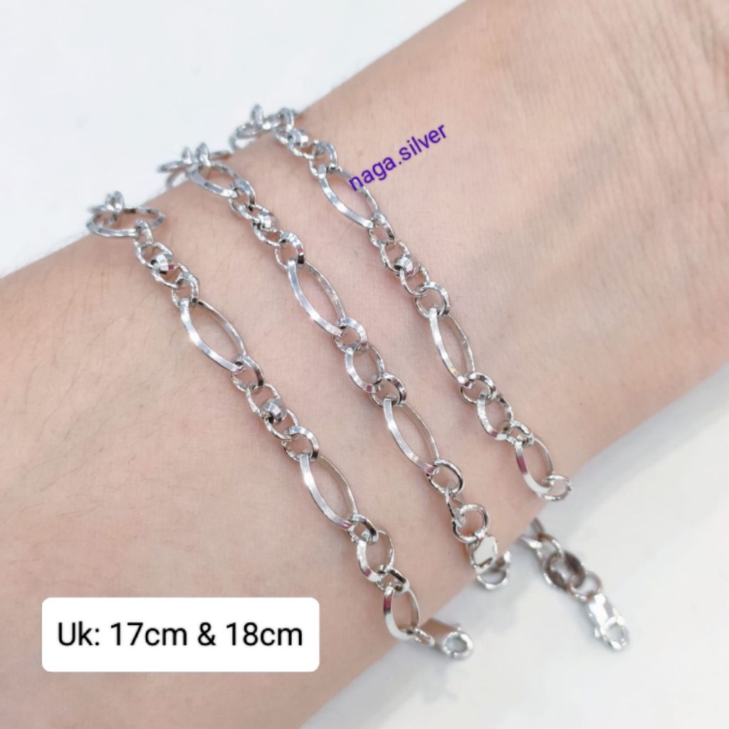 Gelang Tangan Dewasa Perak Asli