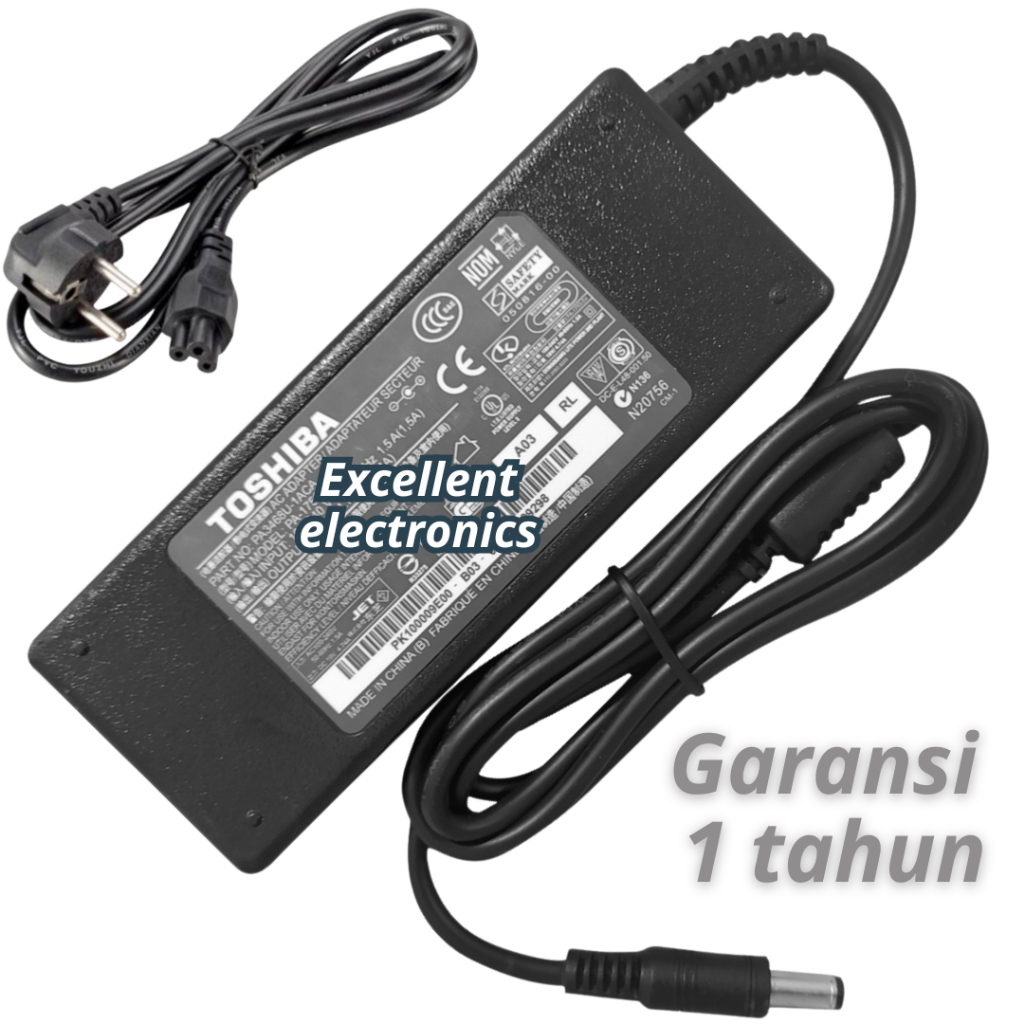 Charger Toshiba Satellite 15V 4A 60W, Charger Toshiba Satellite 15V 5A 75W original new