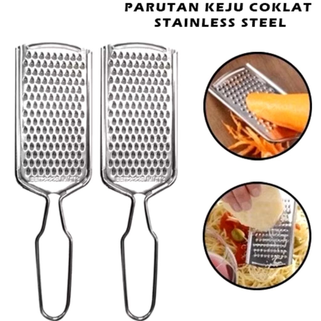 Parutan Keju/Parutan Wortel Stainless Steel Serbaguna