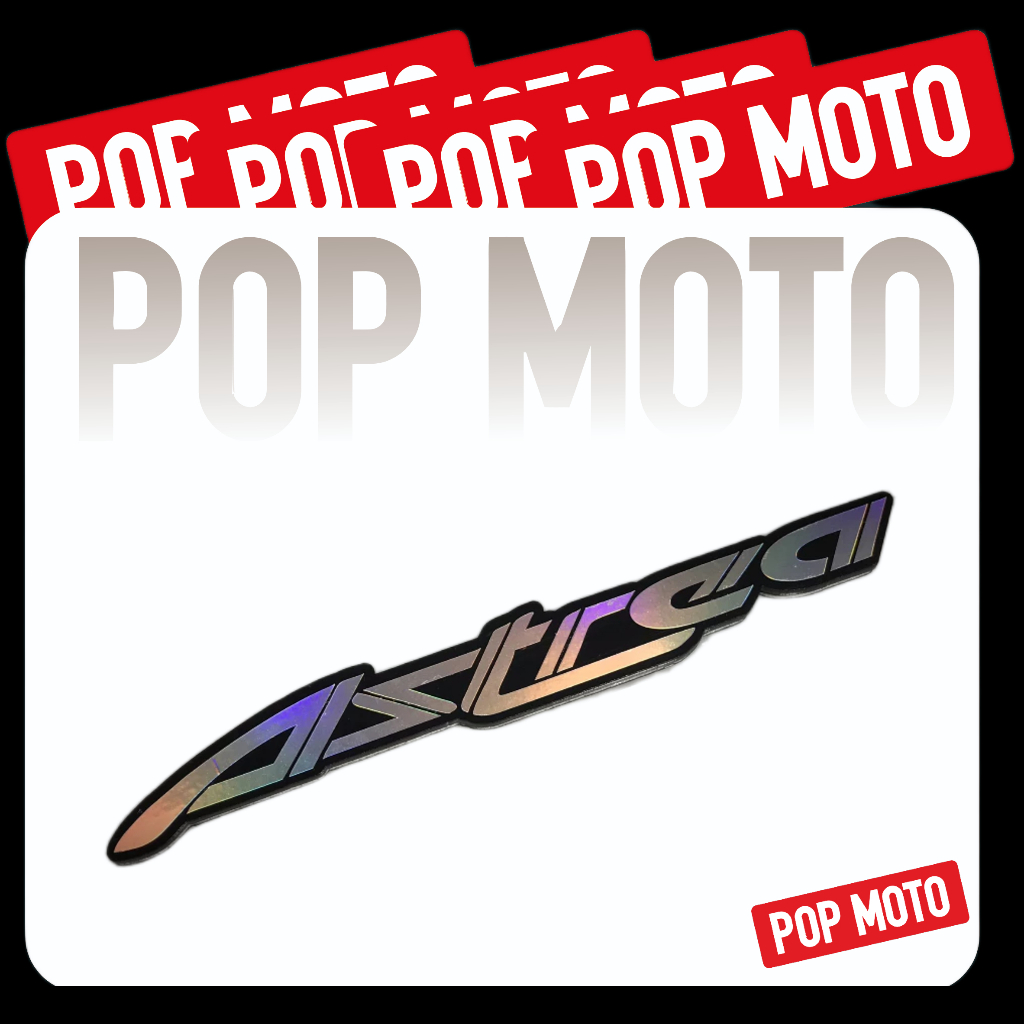 Emblem Acrylic Astrea Grand Pelangi Krum Logo Timbul 3D Chrome