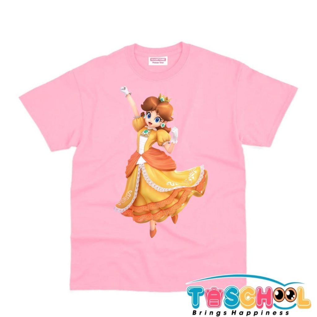 BAJU ANAK KAOS ANAK KARAKTER PRINCESS DAISY THE SUPER MARIO GALAXY